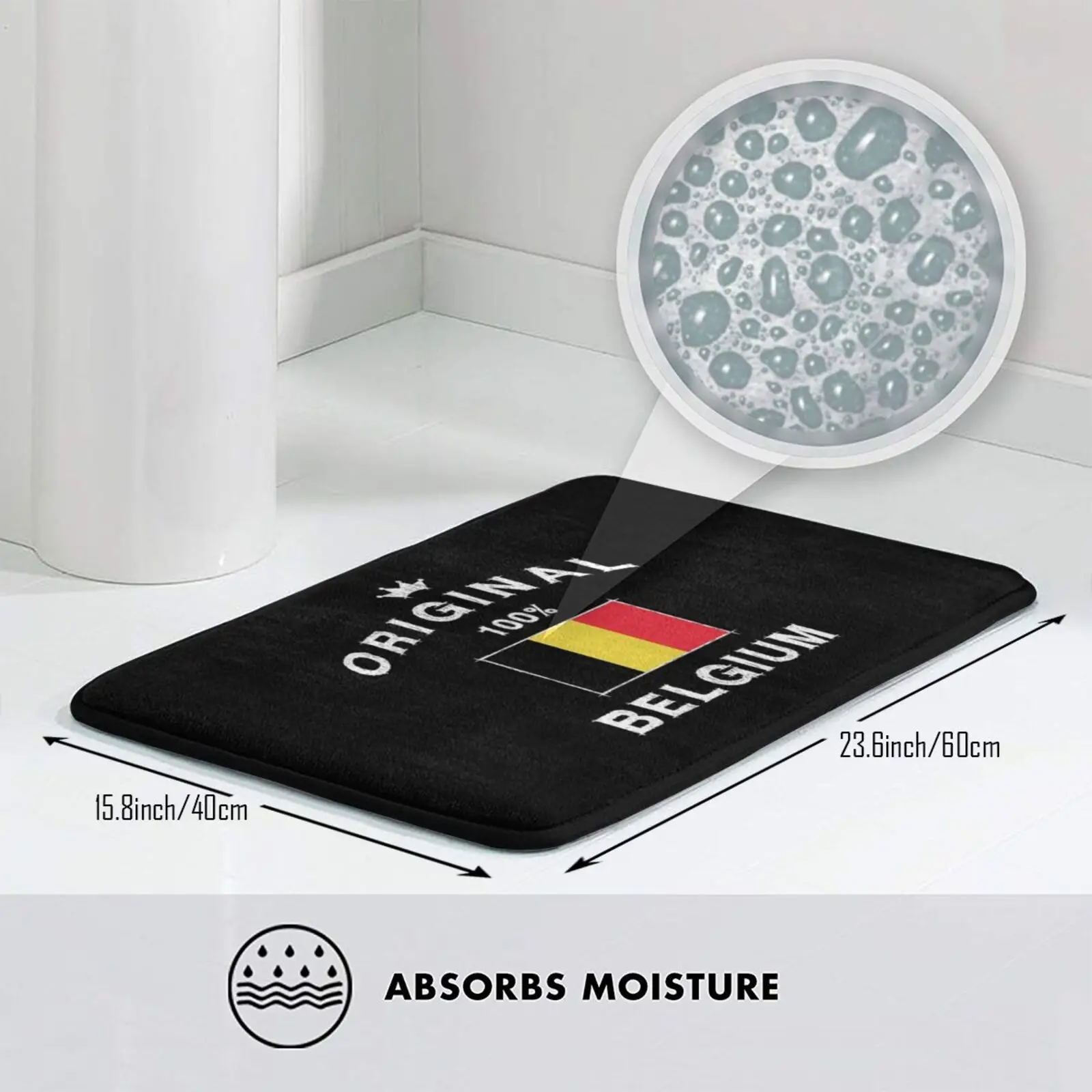 Коврик в Брюсселе или Валлонии Мягкий Нескользящий для всех фламандских жителей