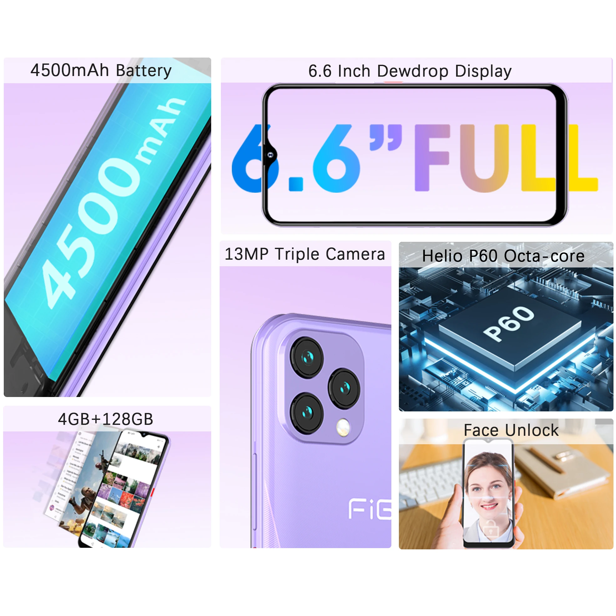 [World Premiere]FIGI NOTE1S Cellphones Android 11 Smartphone 6.6