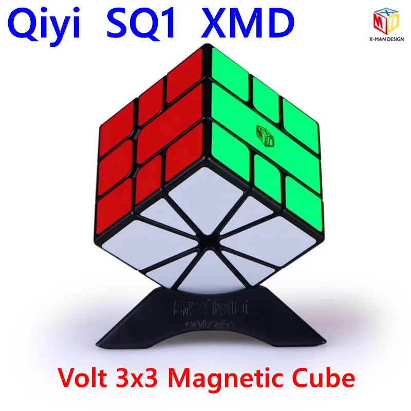 Фото Qiyi XMD куб SQ1 Магнитный вольт квадратный 1 V2 м SQ волшебная головоломка Magico пазл
