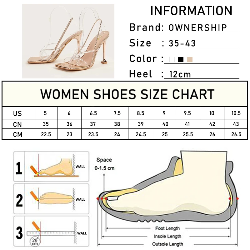 

2021 Women Transparent Thong Sandals Ladies Sexy Super High Heels Female Elegant Square Toe Pumps Woman Casual Shoes Plus Size