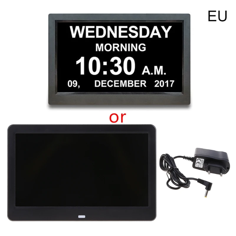 

10.1 Inch 1024x600 RGB 9 Languages Digital Clock Calendar with Date Day Reminder