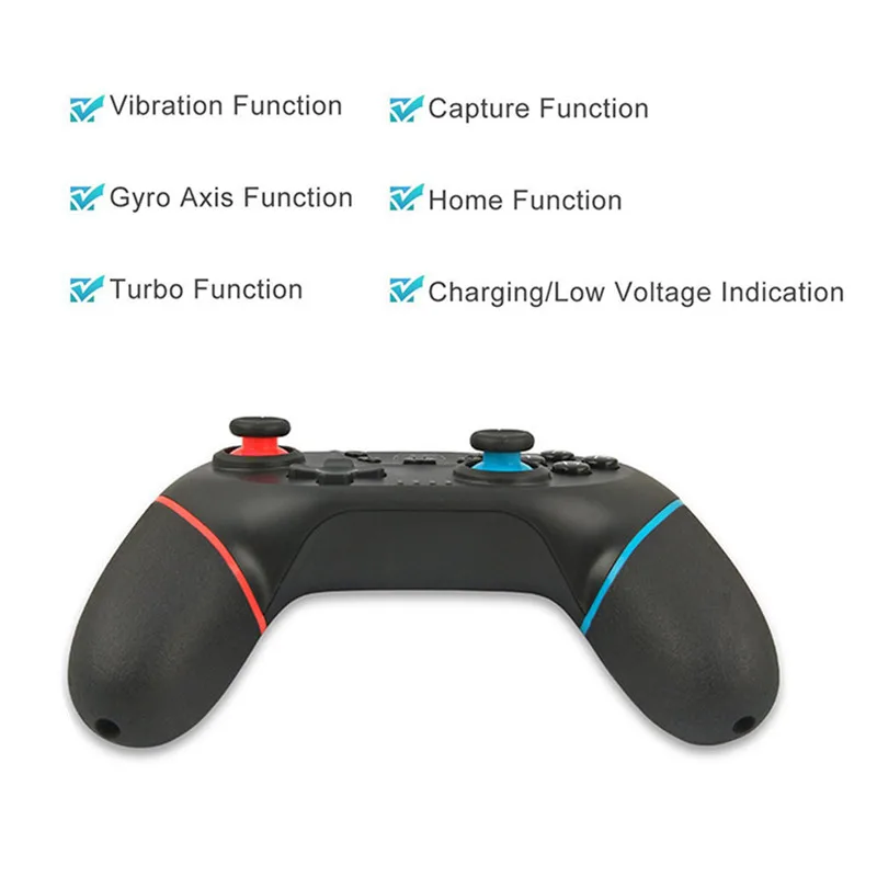 Беспроводной Bluetooth геймпад для N Switch Pro джойстик Nintendo NS pro 6 осей|Геймпады| |