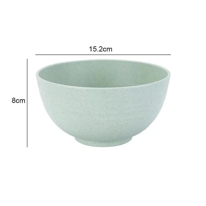 

1 Pcs 15.2*8cm Wheat Straw Food Bowls Sets Breakfast Cereal Bowls Food Container for Salad Ramen Soup Tableware for Kids Family