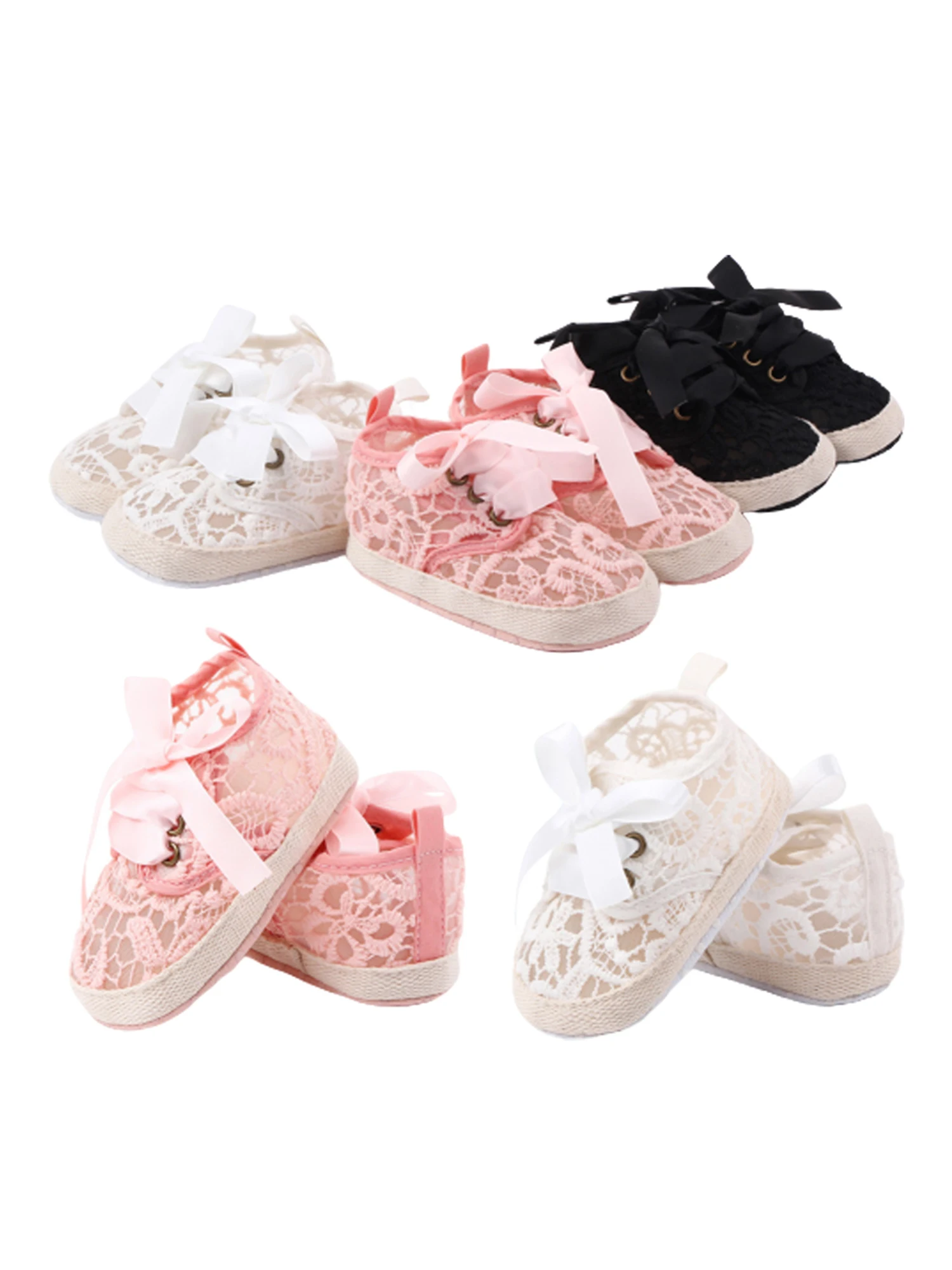 

Туфли для маленьких девочек на мягкой подошве, Нескользящие, дышащие, с вырезами, для первых шагов, украшение, кроссовки, повседневная обувь ...