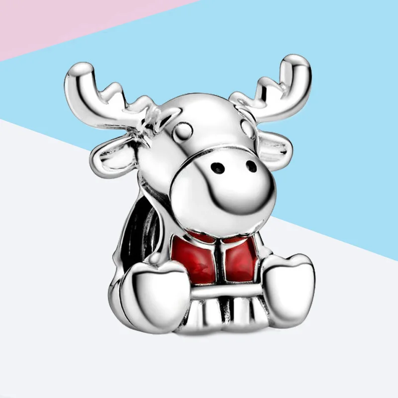 2020 New Summer 925 sterling silver Canada Moose Maple Leaf Charms fit beads bracelets DIY accessories for women jewelry | Украшения и