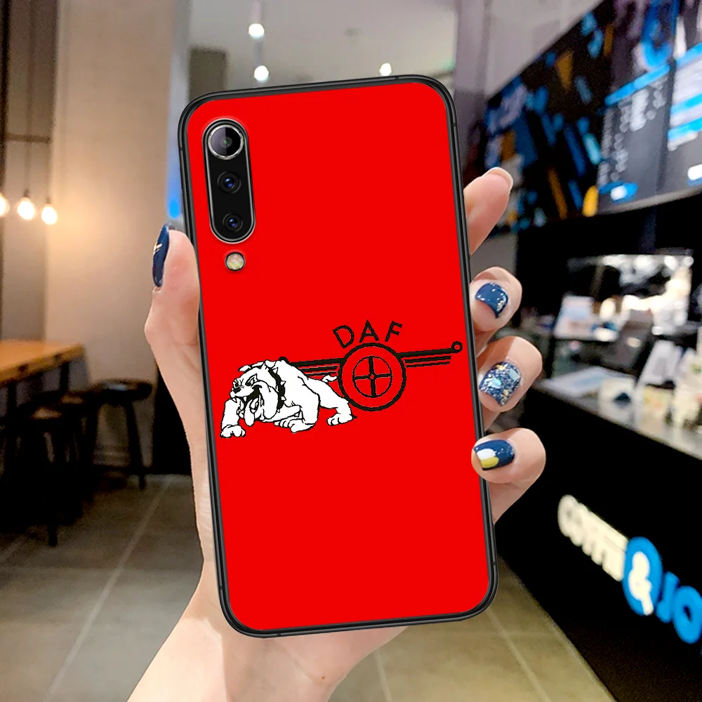 

DAF Luxury truck Logo Phone Case For Xiaomi Mi Note 10 A3 9 MAX 3 A2 8 9 Lite Pro Ultra black Prime Silicone Back Luxury Funda