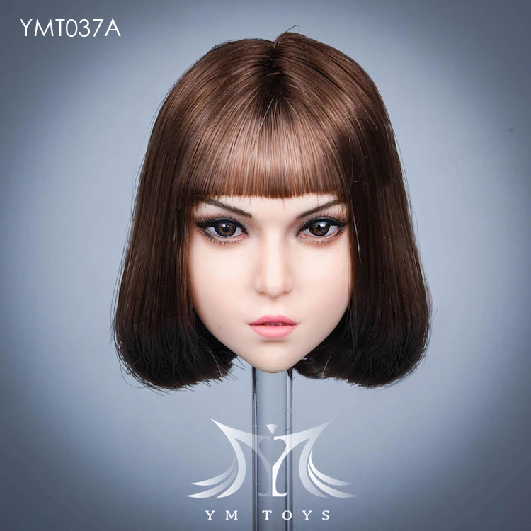 Фото YMTOYS YMT037 масштаб 1:6 голова Лепка копф посажденные волосы Подходит 12 дюймов женский PH TBLeague фигурки тела №4