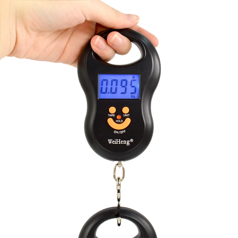 Цифровой Подсветка висит Чемодан карманные весы с крюка 50кг/5g Вес кг выбором