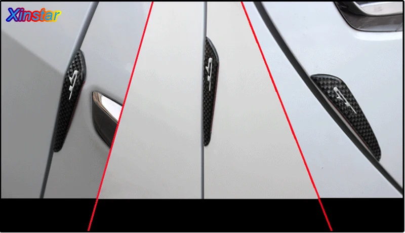4 шт. автомобильные наклейки из углеродного волокна для Kia Forte Ceed Stinger Shuma Rio Sportage Soul