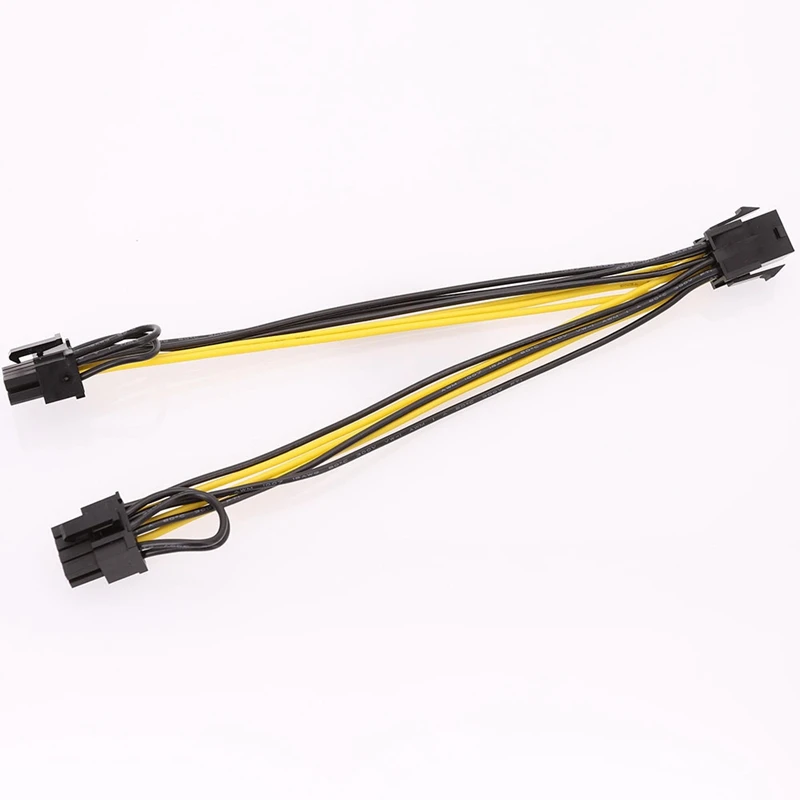 10 шт. PCI-E PCIE 8P Female к Dual 8Pin 6 + 2P Male GPU изображение видеокарты кабель для майнинга
