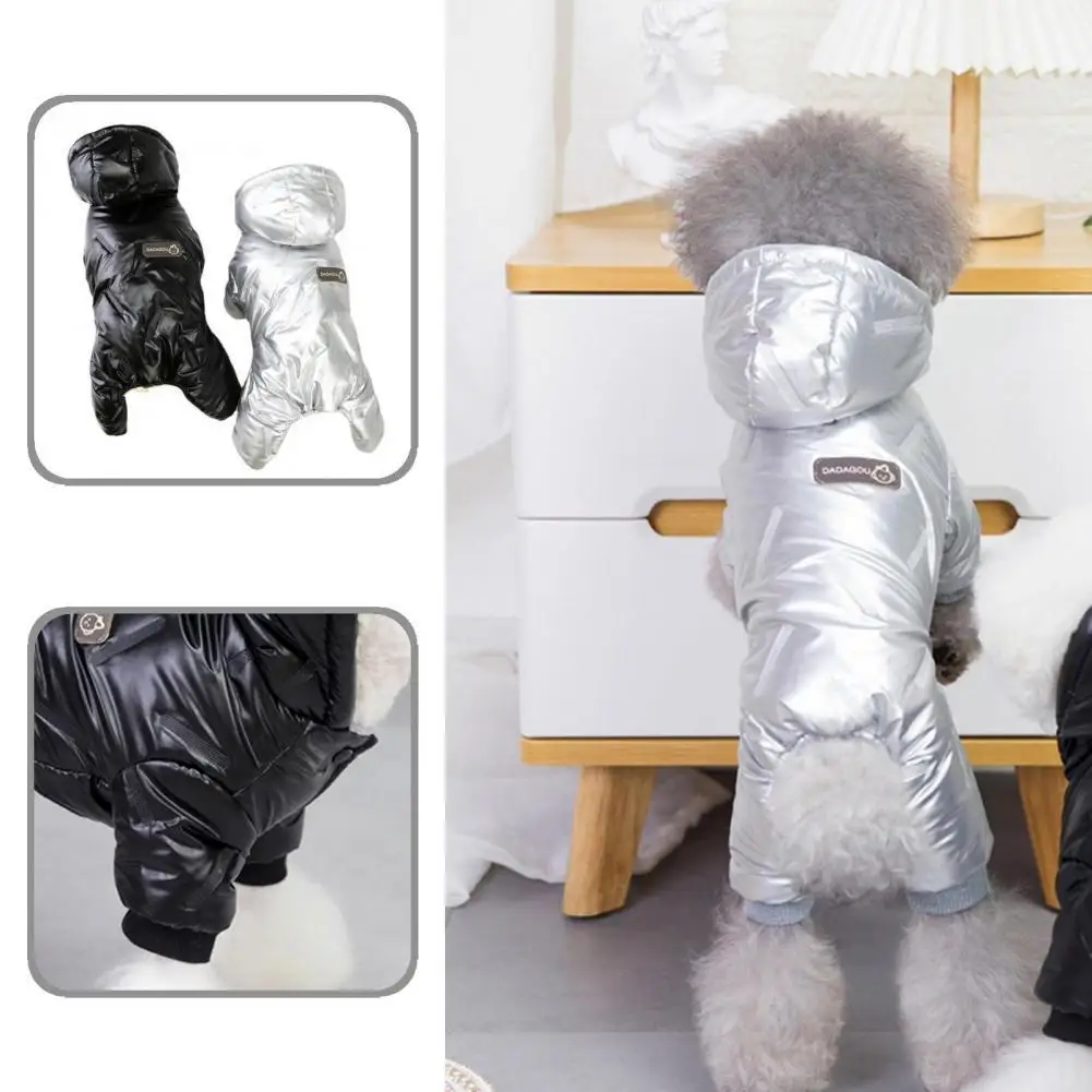 

Easy-wearing Four-leg Pet Dogs Fleece Hooded Coat Costume Pet Accessories