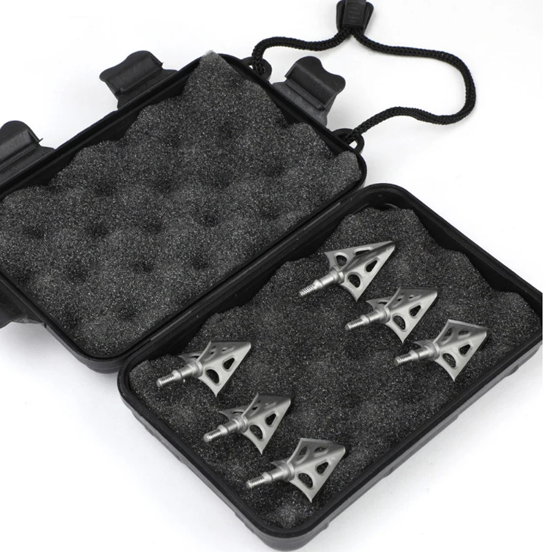 6/9/12 шт. фиксированный наконечник стрелы с 3 лезвиями 100 зерна из нержавеющей стали