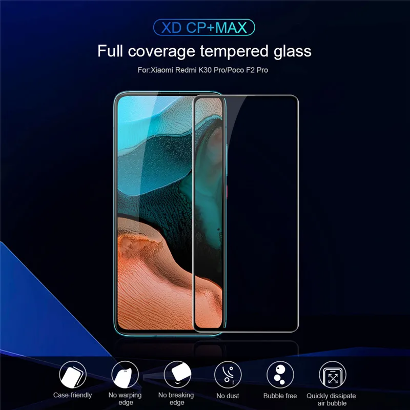 

NILLKIN XD CP+Max Full Coverage Tempered Glass Screen Protector For Xiaomi Poco F2 Pro/Redmi K30 Ultra/Redmi K30 Pro/Explorer