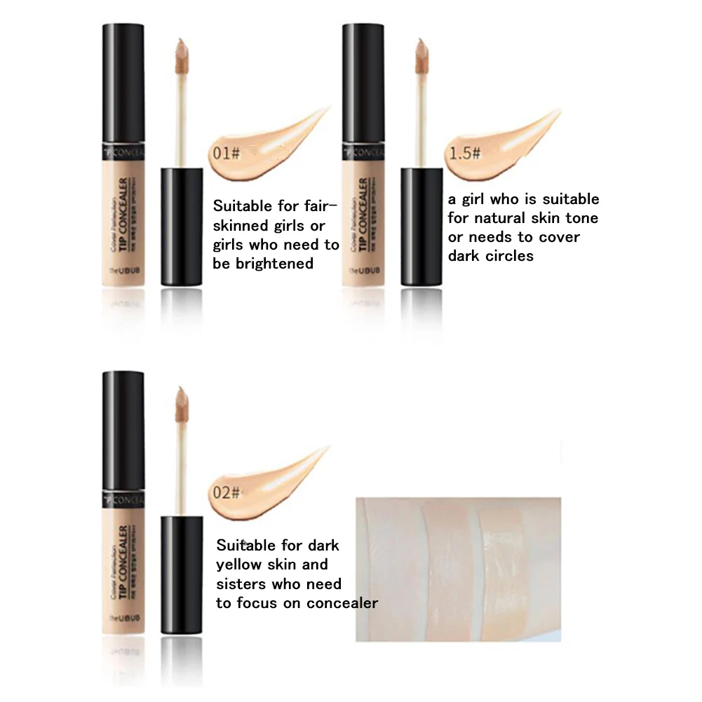 

Professional Makeup Concealer Wand Complete Coverage Serum High Adhesive Concealer Without Clumping Cover Blemishes Dark Circle
