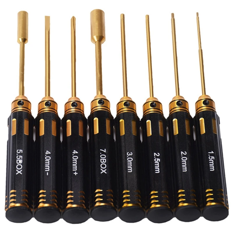 

Simulation Climbing Car Accessories RC Model High Speed Steel Titanium Plated Hexagon Socket Phillips Screwdriver Set