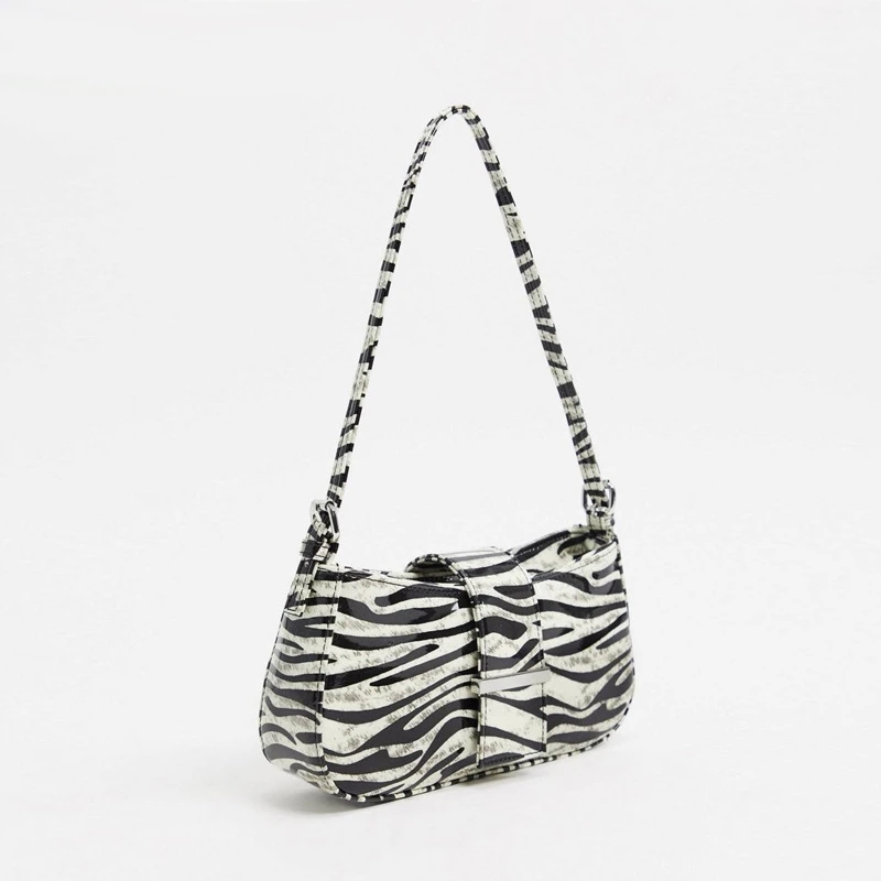 

Zebra Stripes Women's Shoulder Bag Fashion New PU Leather Messenger Bag Luxury Personality Handbag