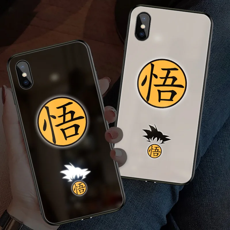 Умный силиконовый чехол Mofi со светодиодной подсветкой для iPhone XR XS MAX стеклянный с
