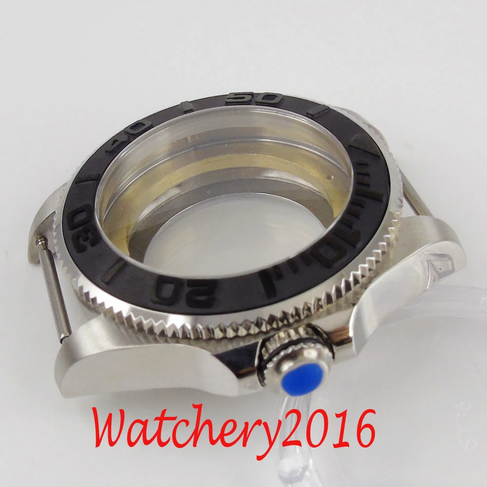 43 мм сапфировое стекло керамический Прозрачный чехол для часов Miyota 8215 821A |