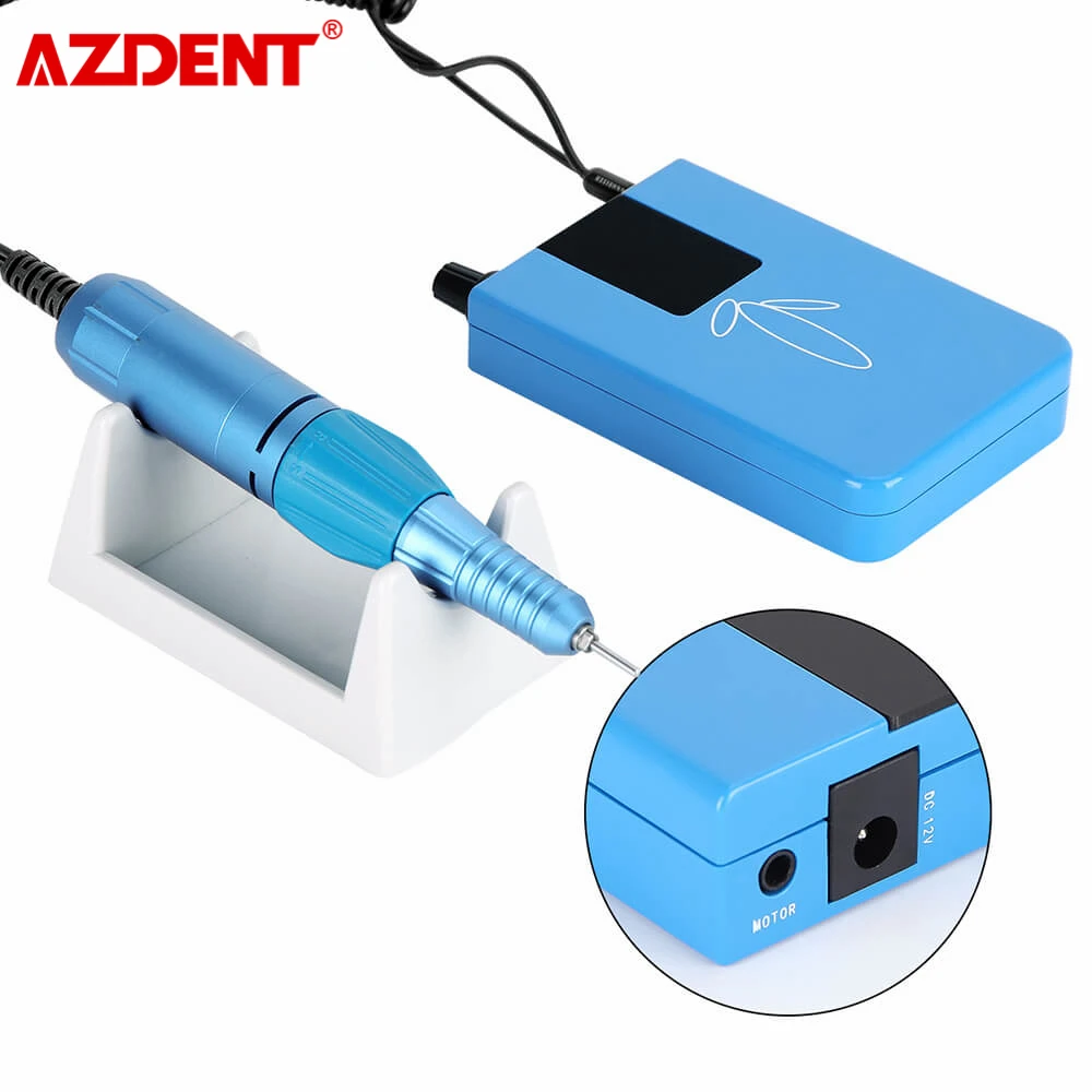 

Мини-микромотор для полировки стоматологических лабораторий, 30 Вт, 25000 об/мин, электрический полировщик с ручкой 201, синий
