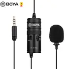 Всенаправленный петличный микрофон BOYA BY-M1 Pro, микрофон с одной головкой и зажимом, конденсаторный микрофон для смартфона, DSLR, записывающее устройство