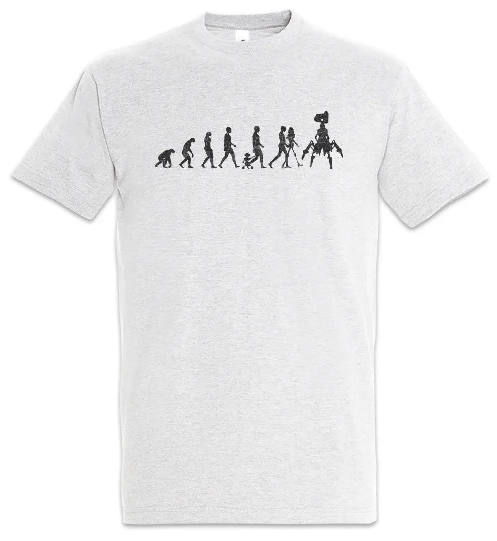 

Android Evolution T-Shirt Human Fun Geek Nerd Robot Sci Fi Scientist Science