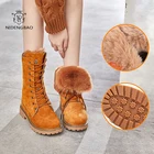 Сапоги женские зимние, до середины икры, на меху, теплые, шерстяные пинетки