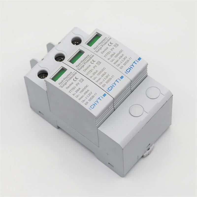 Устройство защиты от перенапряжения SPD DC 3P 1000V 1500V 20KA ~ 40KA защита для дома на