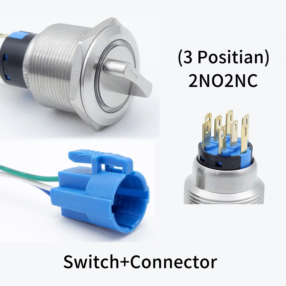 

Селекторный переключатель PRONCH 22 мм нержавеющая сталь 2/3 положения