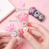 random 1 pc cat paw portable correction tape kawaii white out corrector promotional gift stationery student school office supply
