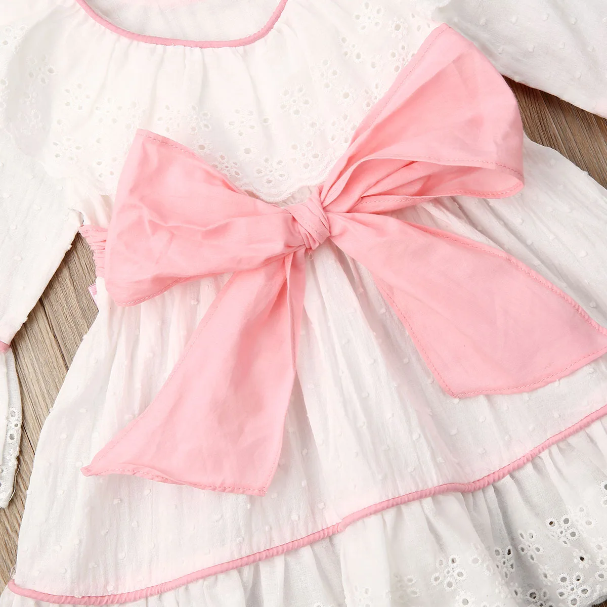Princess Toddler Baby Kids Girl Tutu Dress Bow Lace Ruffles Wedding Party For Girls Autumn Kid Costumes | Детская одежда и обувь