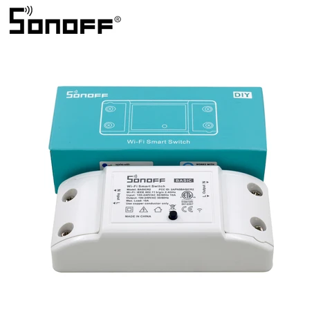 Беспроводной переключатель Sonoff Basic R2, Wi-Fi модуль «сделай сам», дистанционное управление включением/выключением времени для автоматизации умного дома, работает с Alexa
