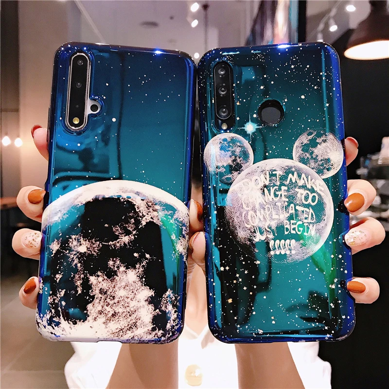 Чехлы для телефонов huawei P20 P30Lite mate 20 30 Pro 20X Moon planet мягкий чехол для Honor 20Pro 20i V20 Nova 3 3i 4 5Pro 5i чехлы