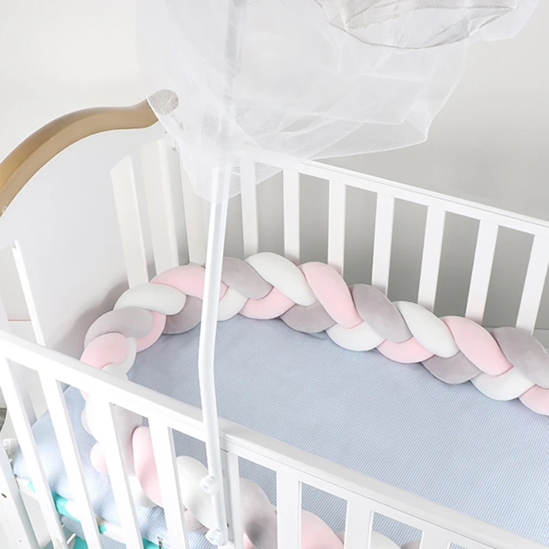 200cm Baby Bedding Set Kids Bed Bumper Crib Cushion Bumpers Weaving Stuff for Travel Stroller | Мать и ребенок