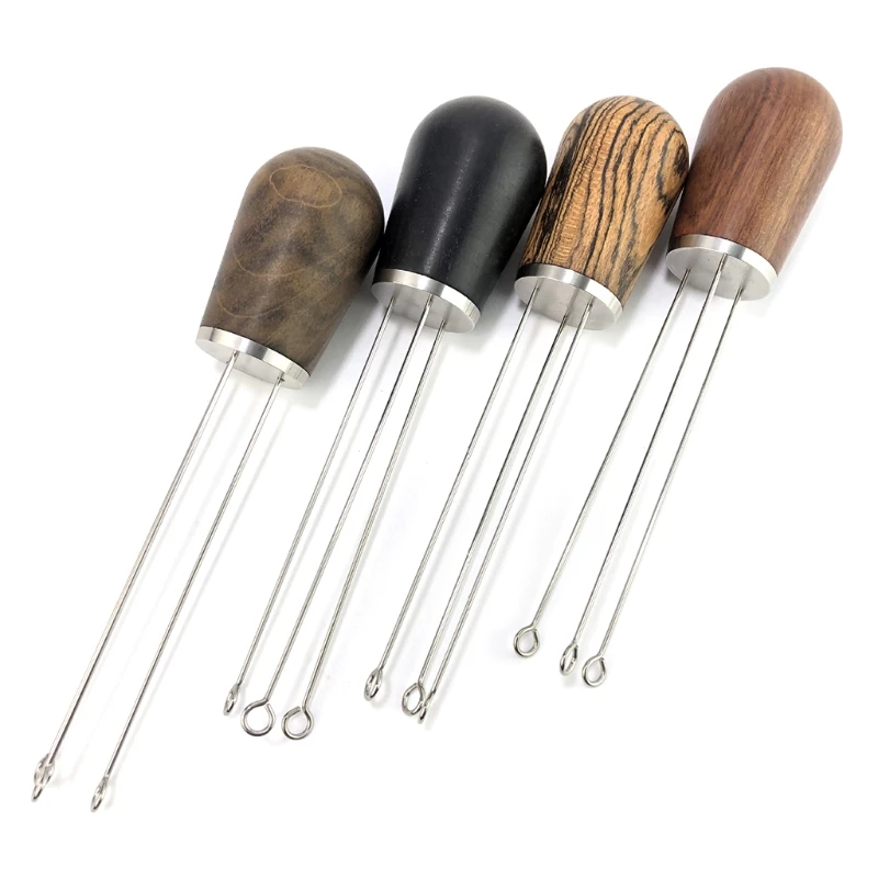 1 шт. из массива дерева дверные ручки Нержавеющая сталь эспрессо Кофе вскрытия