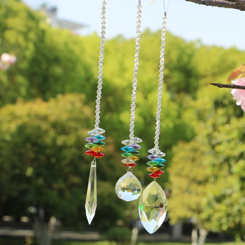 Кристальная чакра хрустальная люстра от солнца кристаллы шар призма подвеска