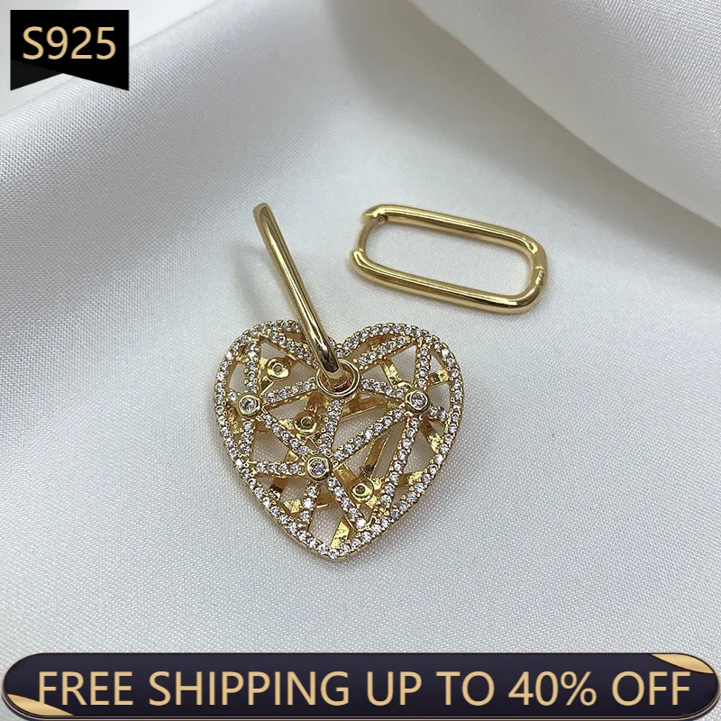 

Одежда высшего качества 925 стерлингового серебра кулон серьги, модные ювелирные изделия, Монако, ювелирные изделия циркониевый в форме серд...