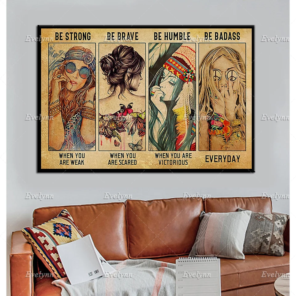 Хиппи девочка | Будьте сильными-будьте смелыми-будьте скромными-быть плохими