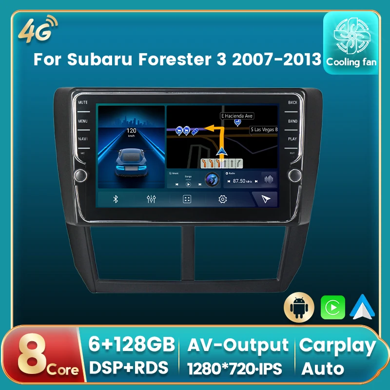 Android 11 DSP RDS для Subaru Forester 3 2007-2013 автомобильное радио автомобильный мультимедийный