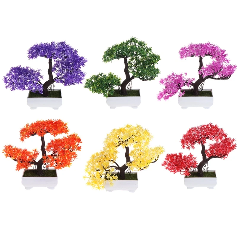 

Emulate Bonsai Wedding Decorative Artificial Flowers Fake Pot Plants Ornaments