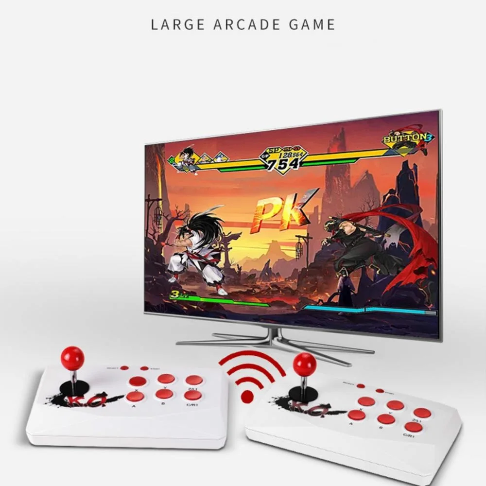 

32bit Arcade Video Game Console 2.4G Wireless HDMI-compatible Double Controller Game Player Built-in 1788 Games