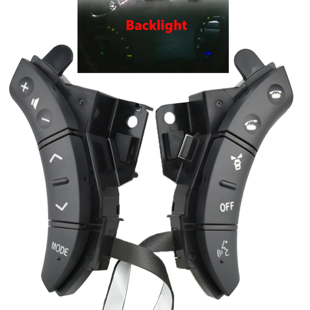 

Black / Brown Color Multi-function Button Switches OEM 75B037 For Toyota Highlander Land Cruiser Steering Wheel Controls Switch