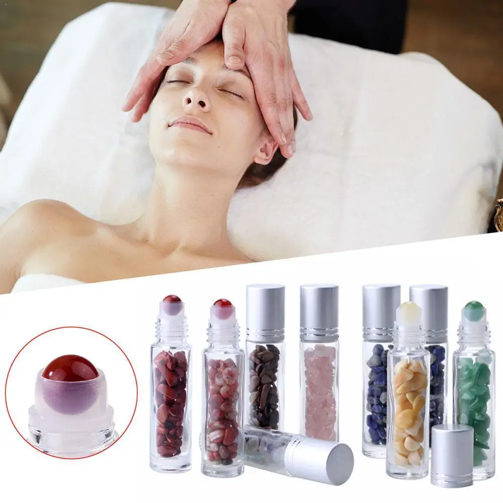 1 Pc10ml стекло кристалл камень Бутылочки для эфирных масел пустые бутылки на рулоне