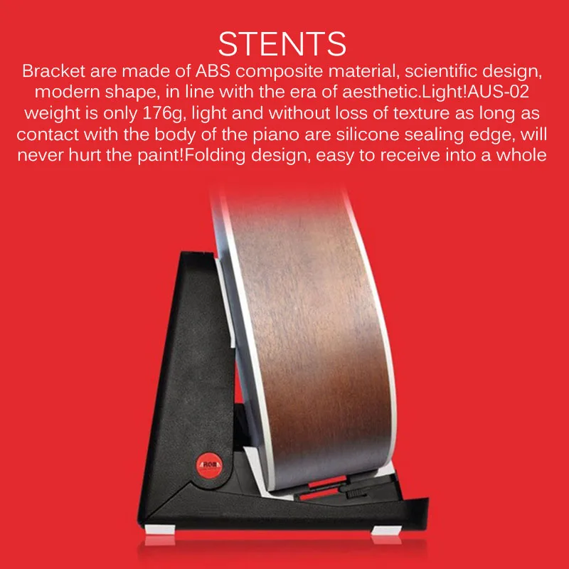 Портативный миниатюрная гитара укулеле-тип А-образная стойка Регулируемая