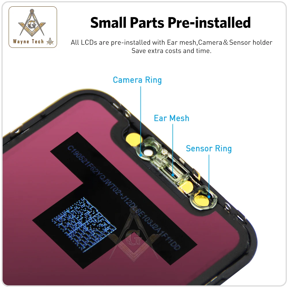 Совершенно новый превосходное качество AAA экран без битых пикселей для iPhone X XR XS