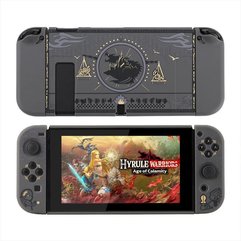 

Protective Split Shell Mysterious Egypt Pharaoh Case Hard Cover Back PC Girp For Nintend Switch Console Joystick Holder