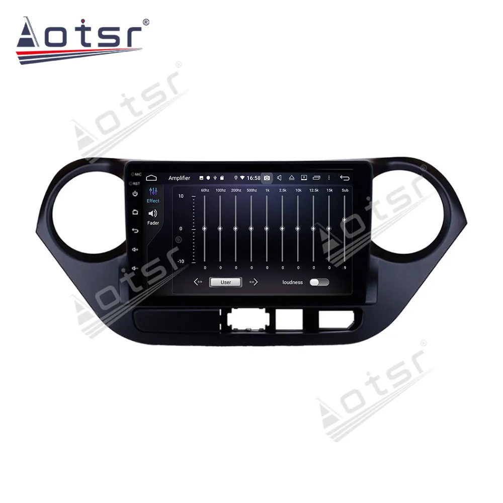 2 Din IPS Android 10 DSP Автомобильный мультимедийный плеер для Hyundai Grand I10 2013 2014 2015 - 2019 GPS Navi