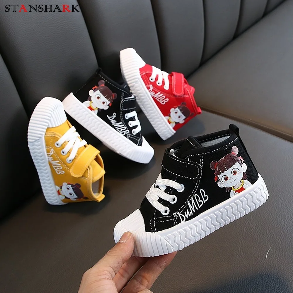 Spring Autumn Children Casual Shoes Boys Girls Sport Breathable Sneakers Baby Child Print Canvas | Детская одежда и обувь