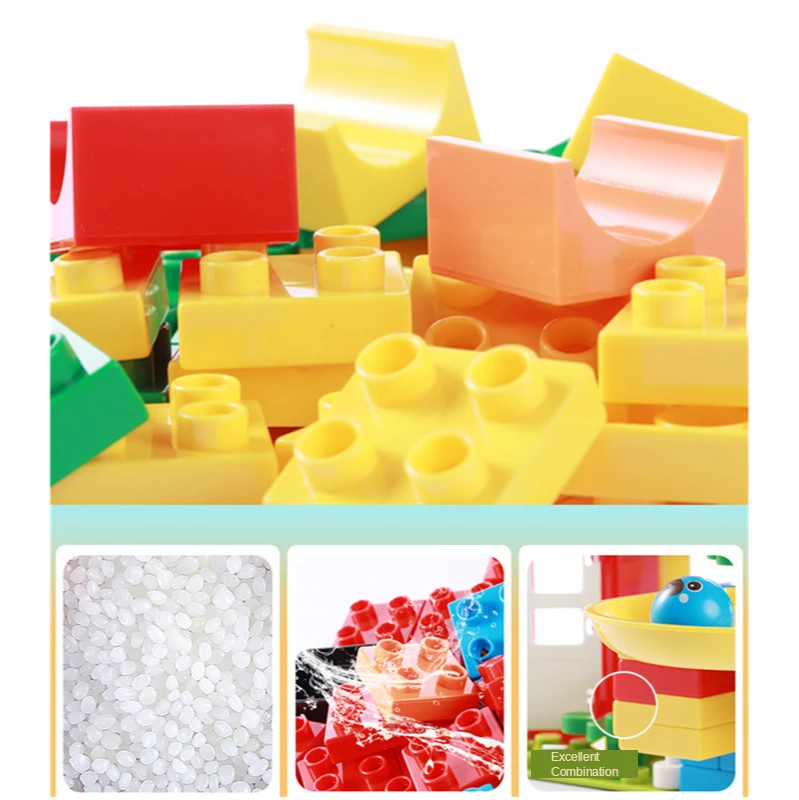 

Special Pipe Marble Run Slide Large Building Blocks Parts Curve Stright Double Holes Tunnel Compatible with Other Brand