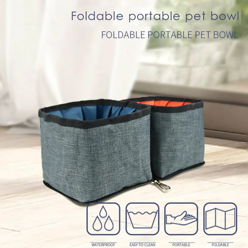 

Pet Accessories Dog Feeders Bowl Wet And Dry Feed Pets In Outdoor Folding Reusable Bowls Supplies Dropship