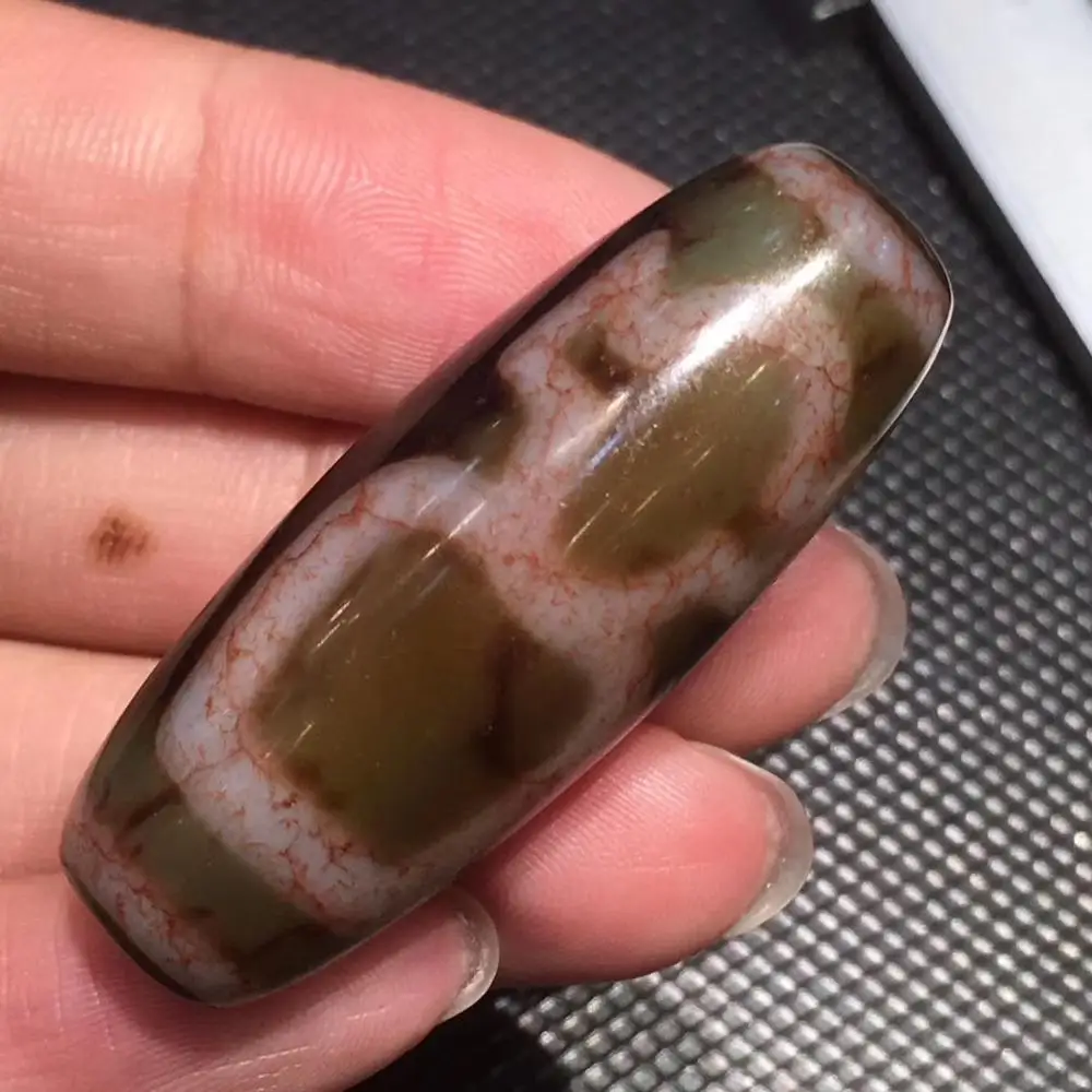 Волшебная сила коллекционное сокровище Тибетский старый маслянистый Агат